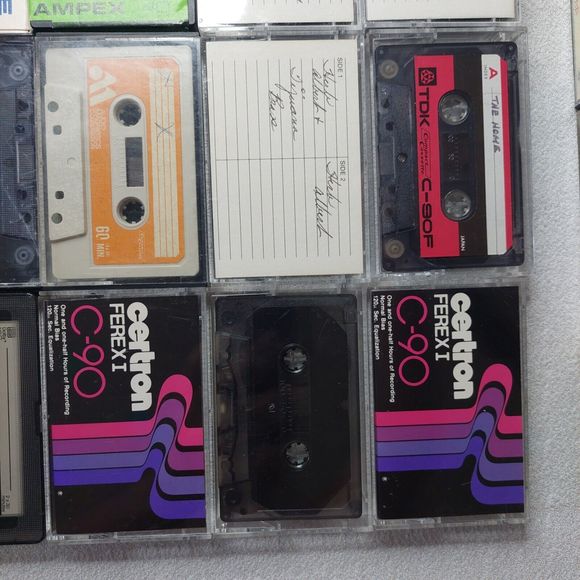 Vintage Cassette Tape Storage Case. 15 Recorded Cassettes, 2 Extra Cover 1980's - Picture 16 of 16